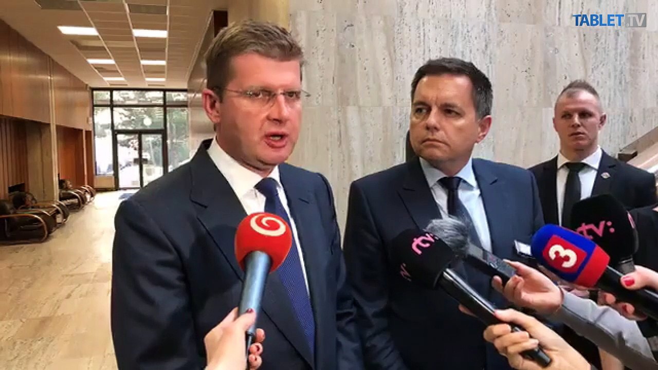 ZÁZNAM: Ministri Žiga a Kažimír po rokovaní vlády