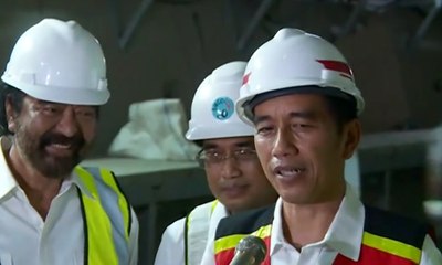 Presiden Tinjau MRT Bersama Ketum Nasdem dan Gubernur DKI