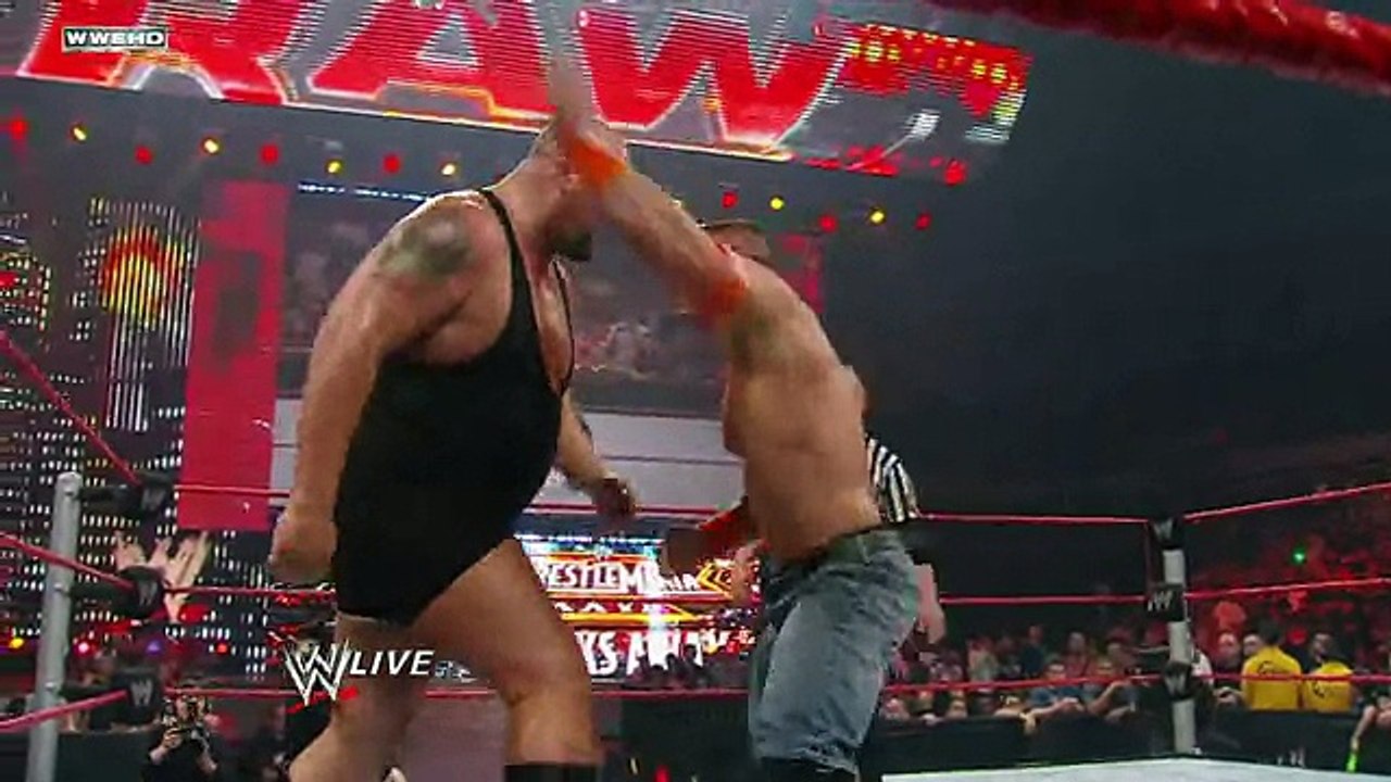 Raw- John Cena vs. Big Show WrestleMania Rewind Match   07-march   2018
