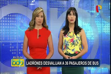 Trujillo: delicuescentes desvalijan a 36 pasajeros de bus interprovincial