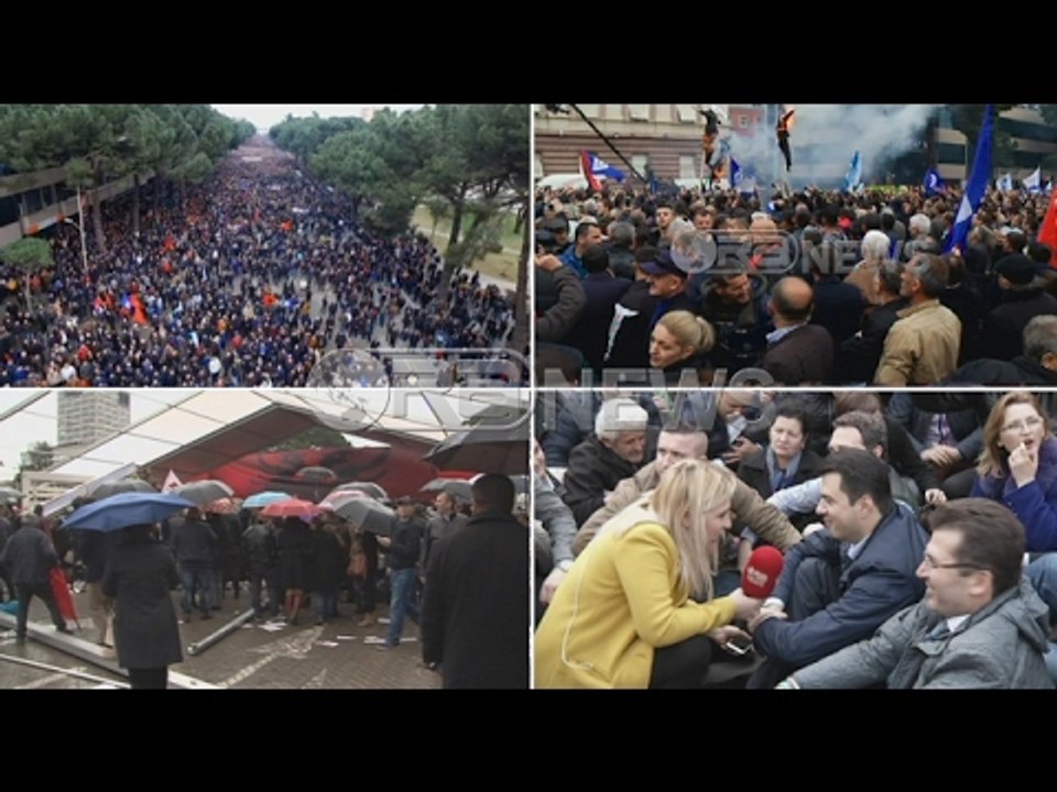 Opozita ne cader dhe protesta
