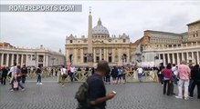 Lone Protester makes his way atop dome of St. Peter's Basilica