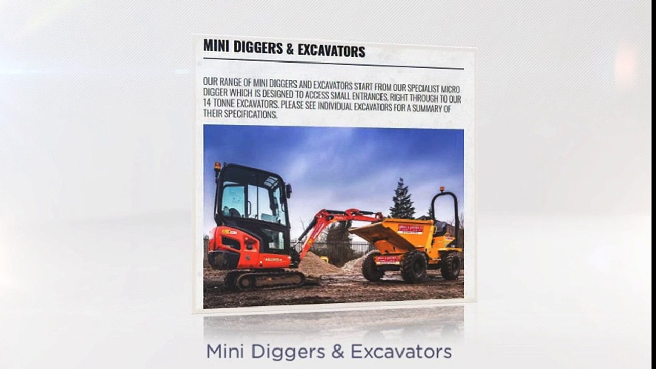 Specialists in Plant and Machinery Hire, Excavations and Groundworks.