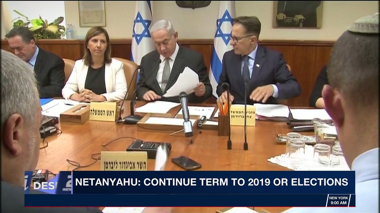 i24NEWS DESK | Netanyahu: continue term to 2019 or elections | Wednesday, March 7th 2018