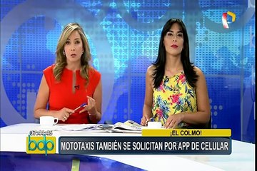 Mototaxis también se solicitan por aplicativo de celular