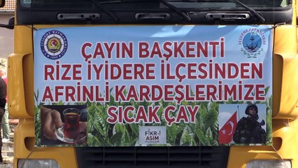 Rize'den Suriye halkına yardım