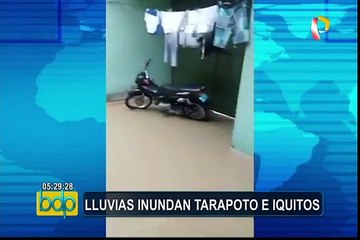 Download Video: Intensas lluvias afectan poblados de Tarapoto e Iquitos