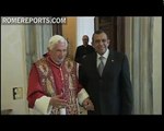 Pope welcomes Honduras President, Porfirio Lobo Sosa