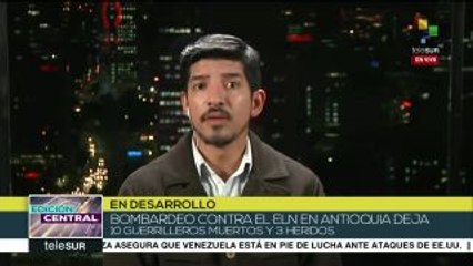 Colombia: organizaciones lamentan bombardeo del ejército contra ELN
