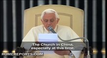 Pope calls on all Catholics to pray for Church in China