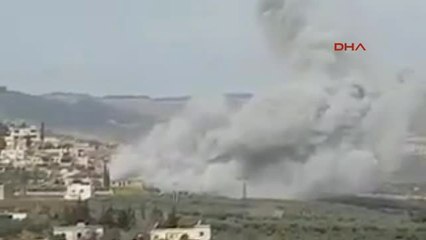 Hatay Cinderesi'ndeki Terör Hedefleri Havadan Bombalanıyor