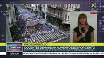 Gob. de Argentina sigue sin responder a demandas de docentes