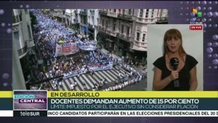 Gob. de Argentina sigue sin responder a demandas de docentes