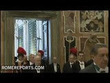 Benedict XVI receives President Ólafur Ragnar Grimsson of Iceland at the Vatican