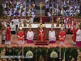 Archbishop Thomas G. Wenski of Miami receives the pallium from Pope Benedict XVI