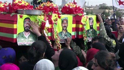 Kurdish, Arab fighters drop IS fight to defend Syria's Afrin