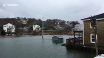 Massachusetts town hit with coastal flooding after winter storm