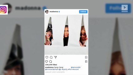 Madonna Shared Cute Post-Oscars Photoshoot with Kim Kardashian and Cardi B