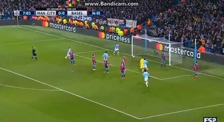 Gabriel Jesus Goal Manchester City  1 - 0  Basel 07.03.2018 HD