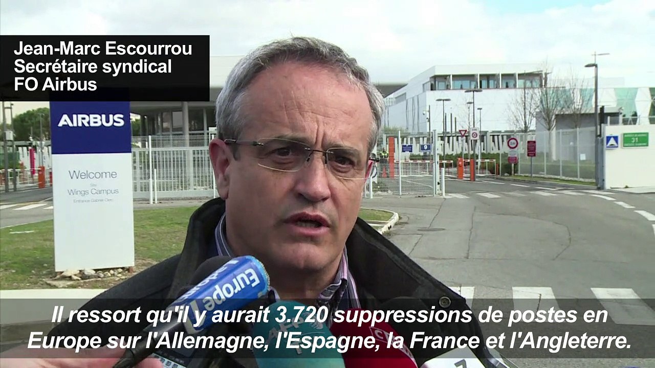 Airbus: 3.720 suppressions de postes, selon les syndicats