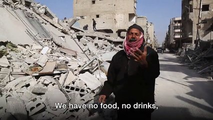Syrians digging the rubble searching for their loved ones