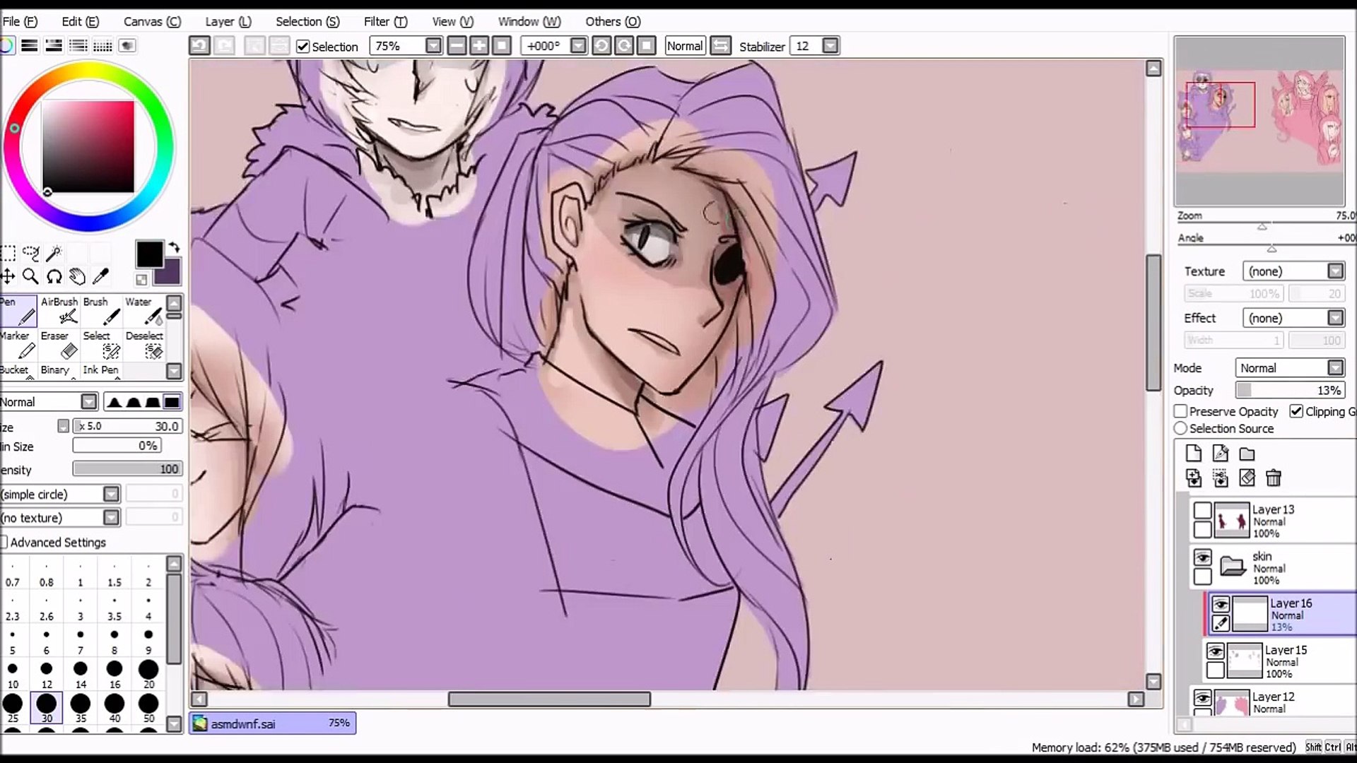 ⁣Chara/Pinkamena Fusion (MLP Undertale speedpaint)