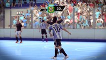 Fifa Street Gameplay Xbox 360 - Argentina Vs Alemania, Muchos Goles, Duelo de Porteros