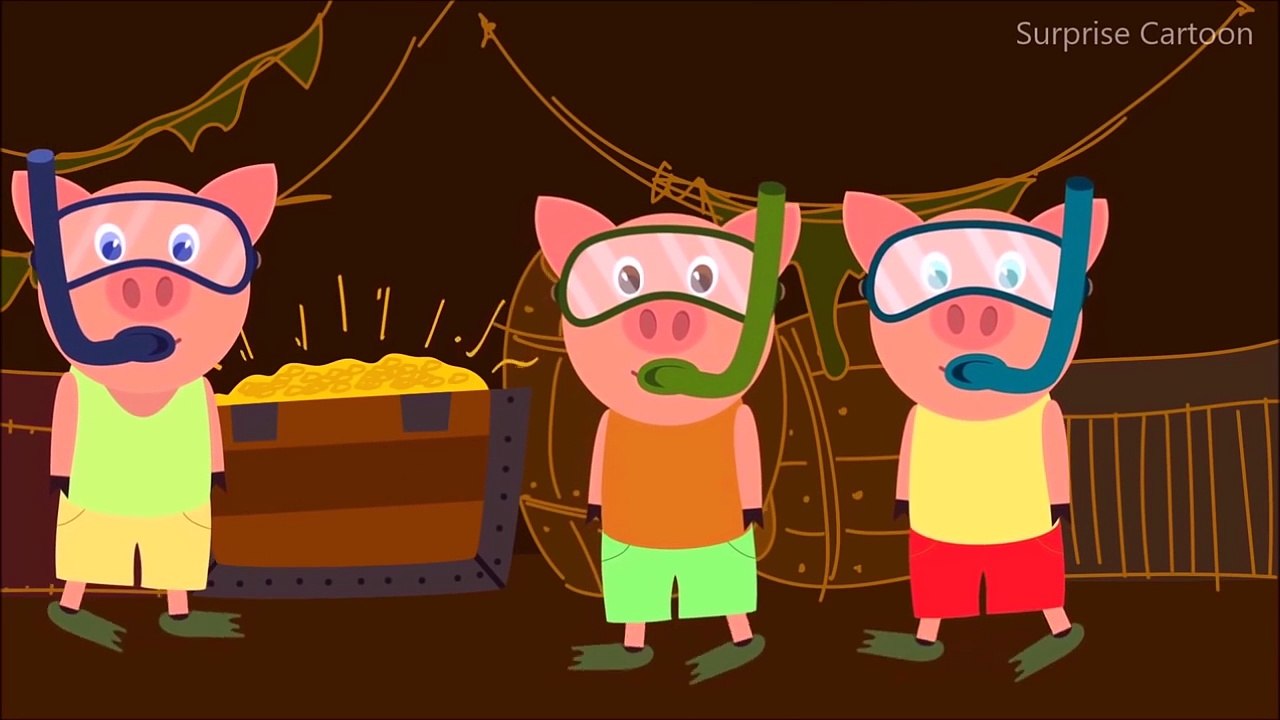 NEW THREE PIGS AND BIG BAD WOLF COMPILATION