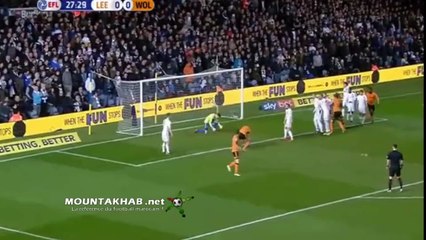 ROMAIN SAISS GOAL VS LEEDS هدف رومان سايس