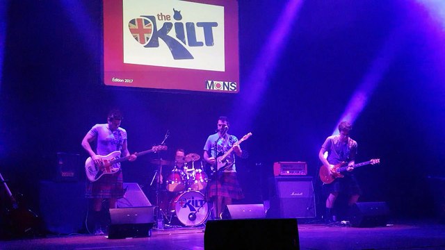The Kilt band lors de la cérémonie des mérites sportifs à Mons