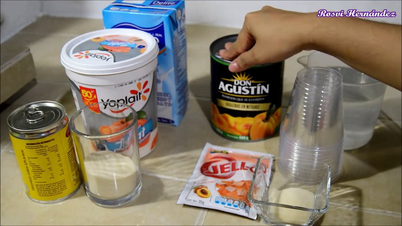 GELATINAS PARA NEGOCIO DURAZNO Y YOGUR COMBINADA| ROSVI HERNANDEZ