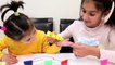 Education activities video for kids, children and toddlers with Finger Paints and Coloring