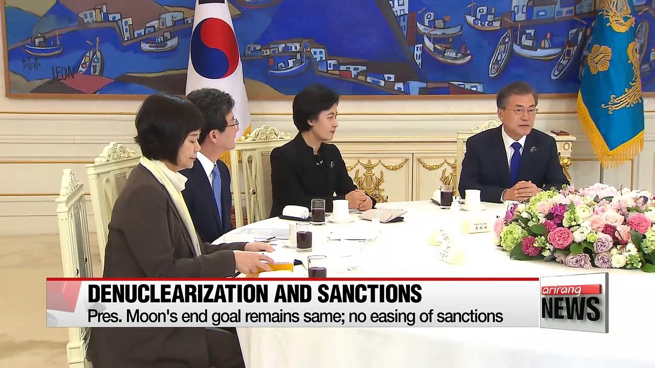 After inter-Korean summit announcement, S. Korea's Moon says "ultimate goal, getting rid of all nuclear weapons"