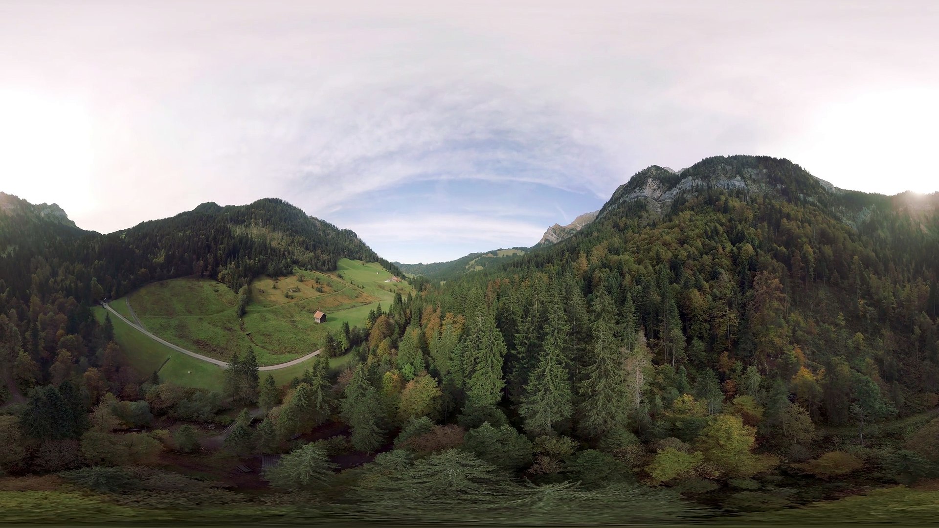 ⁣VR 360° 8K Drone Footage - VR360 Gimbal - Aerial 8K video