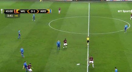 Aaron Ramsey Goal -  Milan 0-2 Arsenal - 08.03.2018