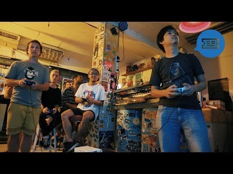 Retro Game Night in a Bar