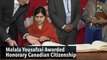 Malala Yousafzai Awarded Honorary Canadian Citizenship