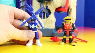 Imaginext Power Rangers Command Center Ninjas And Slade Try To Break Goldar Out Of Jail
