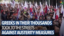 Greeks March Against Imposed Austerity Measures