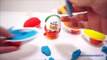Play-Doh Surprise Eggs Kinder Joy IceCream Dippin Dots Spongebob Angry Birds Mickey Mouse Toys