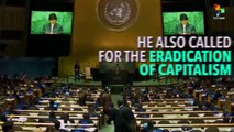 Evo Morales Denounces Israel, US, and Capitalism at UN