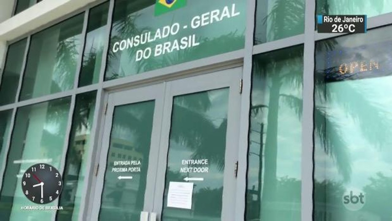 Polícia de Miami investiga marca de tiro na porta do Consulado do Brasil