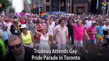 Trudeau Attends Gay Pride Parade in Toronto