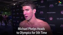 Michael Phelps Heads to Olympics for 5th Time