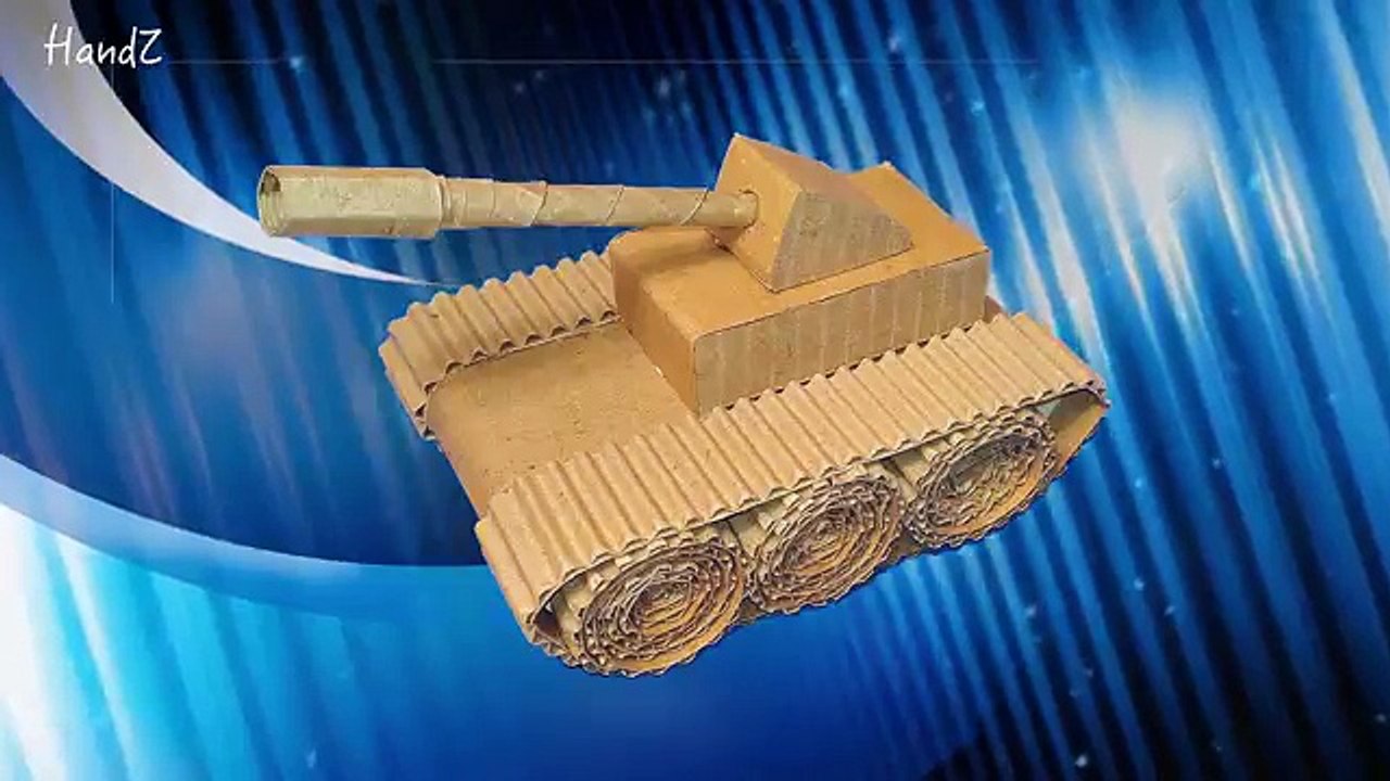 Easy Paper Tank.Tank from an old box! Christmas gift for him!