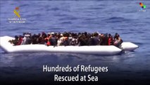 Hundreds of Refugees Rescued at Sea
