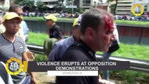 In 60 Seconds: Violence Erupts at Opposition Demonstrations in Venezuela