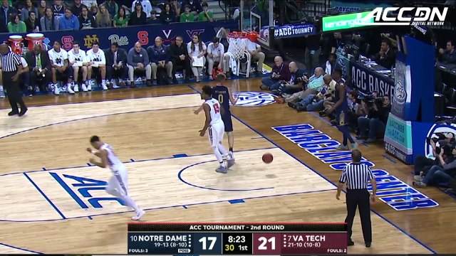 Notre Dame vs. Virginia Tech ACC Basketball Tournament Highlights (2018)