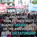 Argentina Protests Obama's Visit