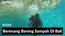 #1MENIT | Berenang Bareng Sampah Di Bali